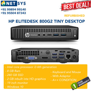 HP ELITEDESK 800G2 REFURBISHED TINY DESKTOP